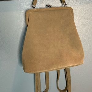 Olive green mini backpack
